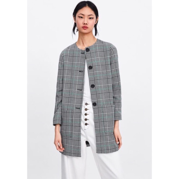 NWT Zara Houndstooth Coat
